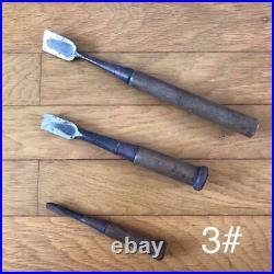 Japanese Nomi 30mm Set Carpenter Oire 24mm Woodworking 15mm Vintage Chisel Tool