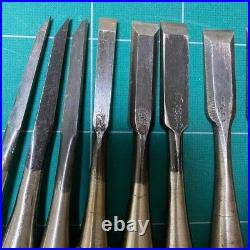 Japanese Nomi Chisel Oire Vintage Old Retro Set of 9