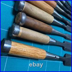 Japanese Nomi Chisel Oire Vintage Old Retro Set of 9