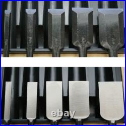 Japanese Nomi Chisel Tensho Oire Vintage Woodworking Tool Set of 10 Japan NEW