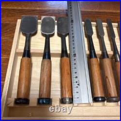 Japanese Nomi Chisel Vintage Old Retro Oire Engraved Tools Set of 10 F/S From JP Japanese Nomi Chisel Vintage Old Retro Oire Engraved Tools Set of 10 F/S From JP