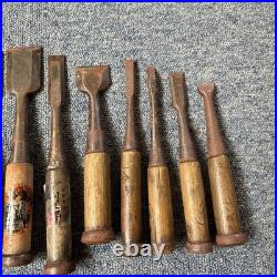 Japanese Nomi Chisel Vintage Old Retro Oire Tools Kanna Set of 23 Bulk