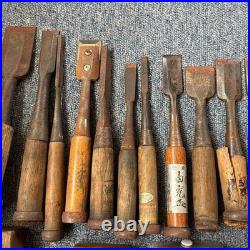 Japanese Nomi Chisel Vintage Old Retro Oire Tools Kanna Set of 23 Bulk