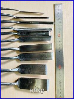 Japanese Nomi Chisel Vintage Old Retro Oire Tools Set Bulk Sale F/S From Japan