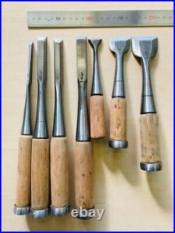 Japanese Nomi Chisel Vintage Old Retro Oire Tools Set Bulk Sale F/S From Japan