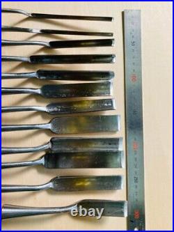 Japanese Nomi Chisel Vintage Old Retro Oire Tools Set Bulk Sale F/S From Japan