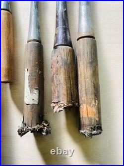 Japanese Nomi Chisel Vintage Old Retro Oire Tools Set Bulk Sale F/S From Japan