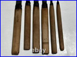 Japanese Nomi Chisel Vintage Old Retro Oire Tools Set Kanna with Case F/S Japan