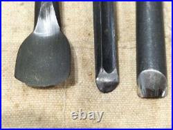 Japanese Nomi Chisel Vintage Old Retro Oire Tools Set of 10 Etsuhiro + 1 F/S JP