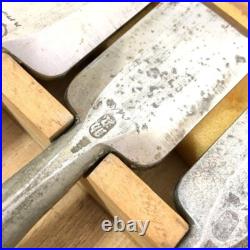 Japanese Nomi Chisel Vintage Old Retro Oire Tools Set of 10 HSS Sukemaru