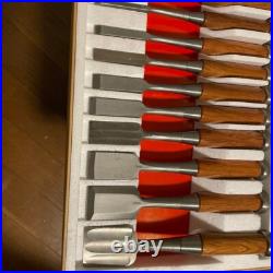 Japanese Nomi Chisel Vintage Old Retro Oire Tools Set of 10 Signed F/S From JP Japanese Nomi Chisel Vintage Old Retro Oire Tools Set of 10 Signed F/S From JP