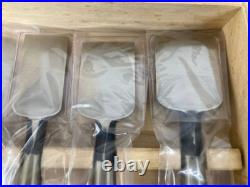 Japanese Nomi Chisel Vintage Old Retro Oire Tools Set of 10 in Box Ohuchi