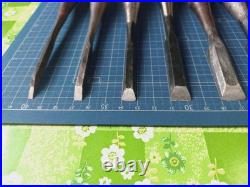 Japanese Nomi Chisel Vintage Old Retro Oire Tools Set of 11 Used