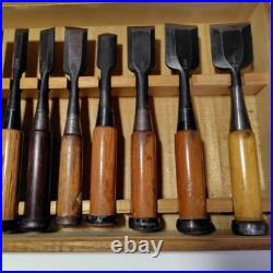 Japanese Nomi Chisel Vintage Old Retro Oire Tools Set of 12 Keiju used F/S