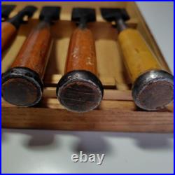 Japanese Nomi Chisel Vintage Old Retro Oire Tools Set of 12 Keiju used F/S