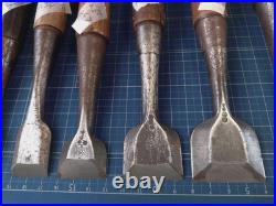 Japanese Nomi Chisel Vintage Old Retro Oire Tools Set of 12 Used Japanese Nomi Chisel Vintage Old Retro Oire Tools Set of 12 Used