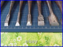 Japanese Nomi Chisel Vintage Old Retro Oire Tools Set of 12 Used Japanese Nomi Chisel Vintage Old Retro Oire Tools Set of 12 Used