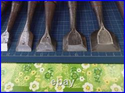Japanese Nomi Chisel Vintage Old Retro Oire Tools Set of 12 Used Japanese Nomi Chisel Vintage Old Retro Oire Tools Set of 12 Used