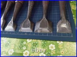 Japanese Nomi Chisel Vintage Old Retro Oire Tools Set of 12 Used Japanese Nomi Chisel Vintage Old Retro Oire Tools Set of 12 Used