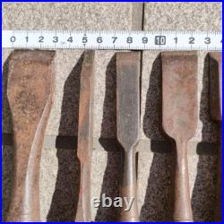 Japanese Nomi Chisel Vintage Old Retro Oire Tools Set of 13