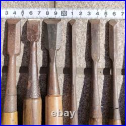 Japanese Nomi Chisel Vintage Old Retro Oire Tools Set of 13
