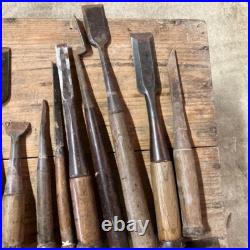 Japanese Nomi Chisel Vintage Old Retro Oire Tools Set of 19 in Bulk Japanese Nomi Chisel Vintage Old Retro Oire Tools Set of 19 in Bulk
