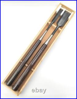 Japanese Nomi Chisel Vintage Old Retro Oire Tools Set of 2 in Box