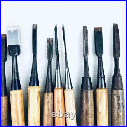 Japanese Nomi Chisel Vintage Old Retro Oire Tools Set of 36 Bulk