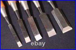 Japanese Nomi Chisel Vintage Old Retro Oire Tools Set of 5 Highest Quality