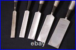 Japanese Nomi Chisel Vintage Old Retro Oire Tools Set of 5 Highest Quality