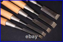 Japanese Nomi Chisel Vintage Old Retro Oire Tools Set of 5 Highest Quality