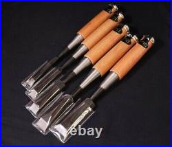 Japanese Nomi Chisel Vintage Old Retro Oire Tools Set of 5 Highest Quality