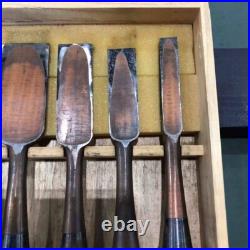 Japanese Nomi Chisel Vintage Old Retro Oire Tools Set of 5 Special Rare F/S Japanese Nomi Chisel Vintage Old Retro Oire Tools Set of 5 Special Rare F/S
