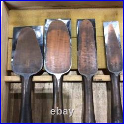 Japanese Nomi Chisel Vintage Old Retro Oire Tools Set of 5 Special Rare F/S Japanese Nomi Chisel Vintage Old Retro Oire Tools Set of 5 Special Rare F/S