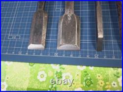 Japanese Nomi Chisel Vintage Old Retro Oire Tools Set of 7