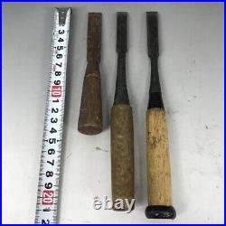 Japanese Nomi Chisel Vintage Old Retro Oire Tools Set of 9 Bulk F/S From Japan