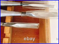 Japanese Nomi Chisel Vintage Old Retro Oire Tools Woodwork Set of 13 in Box