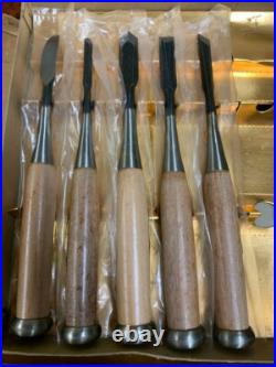 Japanese Nomi Chisel Vintage Old Retro Oire Wood Tools Set of 9 in Box Japanese Nomi Chisel Vintage Old Retro Oire Wood Tools Set of 9 in Box