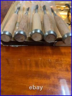 Japanese Nomi Chisel Vintage Old Retro Oire Wood Tools Set of 9 in Box Japanese Nomi Chisel Vintage Old Retro Oire Wood Tools Set of 9 in Box
