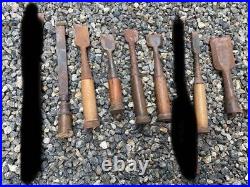 Japanese Nomi Chisel Vintage Retro Oire Tools Set of 18 Old