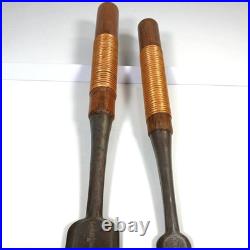 Japanese Nomi Chisel set of 2 Kikuhiromaru 24mm 36mm Chisels Japan BA0612T
