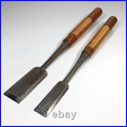 Japanese Nomi Chisel set of 2 Kikuhiromaru 24mm 36mm Chisels Japan BA0612T