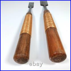 Japanese Nomi Chisel set of 2 Kikuhiromaru 24mm 36mm Chisels Japan BA0612T