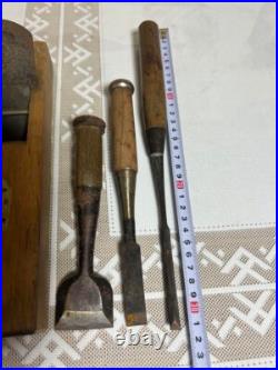 Japanese Nomi with Kanna Chisel Vintage Old Retro Oire Tools Set of 6 F/S Japan