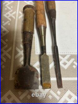 Japanese Nomi with Kanna Chisel Vintage Old Retro Oire Tools Set of 6 F/S Japan