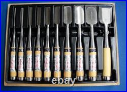 Japanese Oire NOMI Chisel Carpentry Woodworking Tool 10 Set high-speed steel New