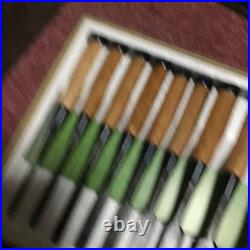 Japanese Oire Nomi 10pc Set Mixed Black Finish up to 42mm Woodworking Tools