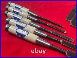 Japanese Oire Nomi Bench Chisel Musou-ken Set of 10 White Steel #2