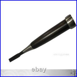 Japanese Oire Nomi Chisel 12mm by Ouchi Souke Beech Handle, Wide Flat Blade