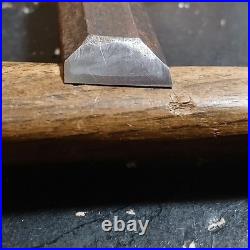Japanese Oire Nomi Chisel 15mm 5 Bu Sharpened Skewed Isuka Style Signed Blade